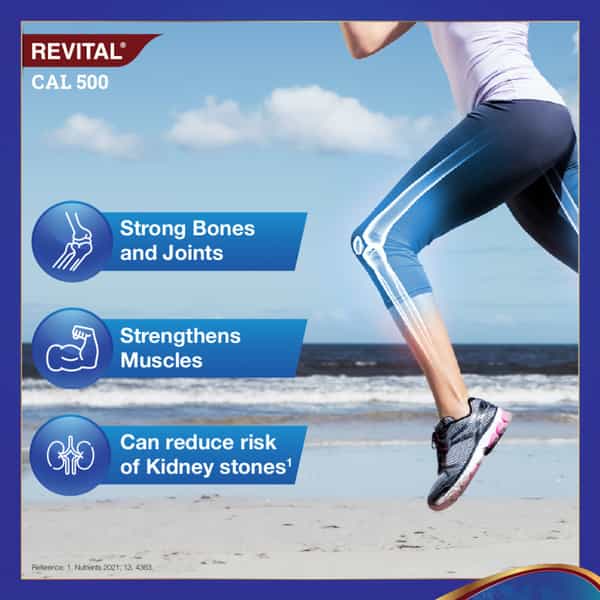 Revital Cal 500Mg Strip Of 15 Tablets