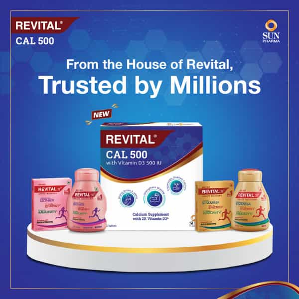 Revital Cal 500Mg Strip Of 15 Tablets