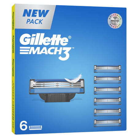 Gillette Mach 3 Shaving Blades Pack Of 6