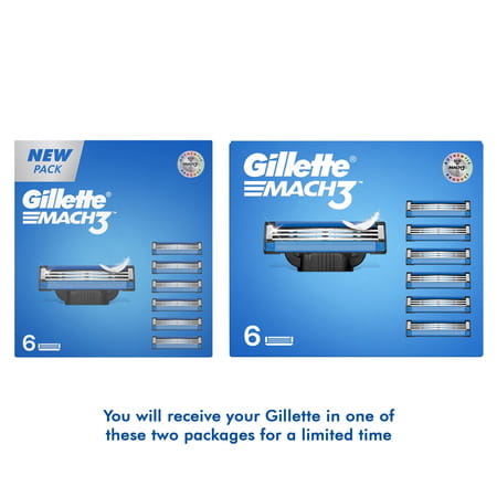 Gillette Mach 3 Shaving Blades Pack Of 6
