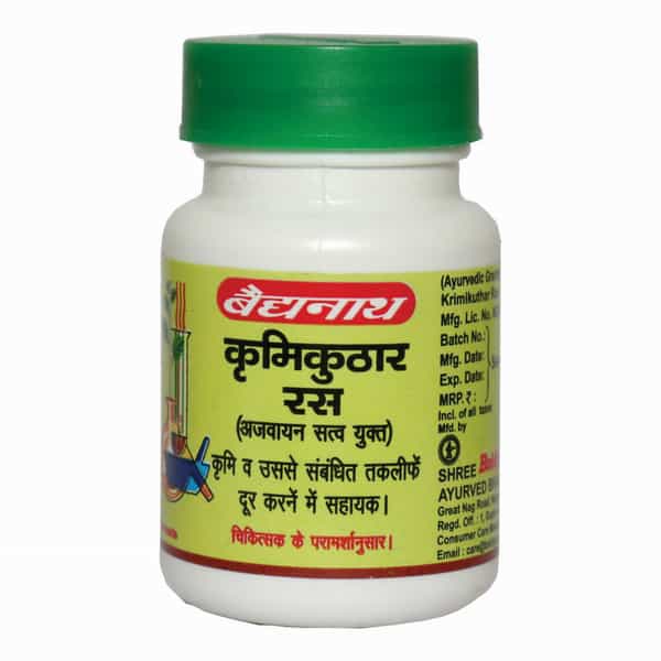 Baidyanath Asli Ayurved Krimikuthar Ras 80 Tablets