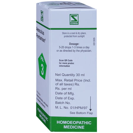 Dr. Willmar Schwabe India Aesculus Pentarkan Drop 30 Ml