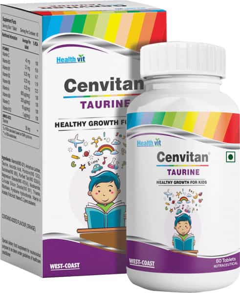Healthvit Cenvitan Taurine Healthy Growth For Kids - 60 Tablets