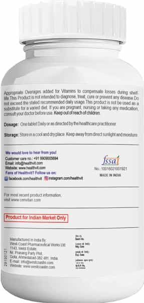 Healthvit Cenvitan Taurine Healthy Growth For Kids - 60 Tablets