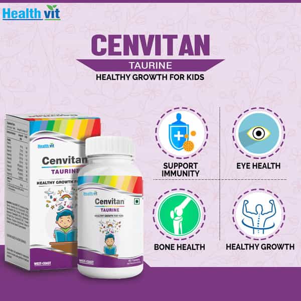 Healthvit Cenvitan Taurine Healthy Growth For Kids - 60 Tablets