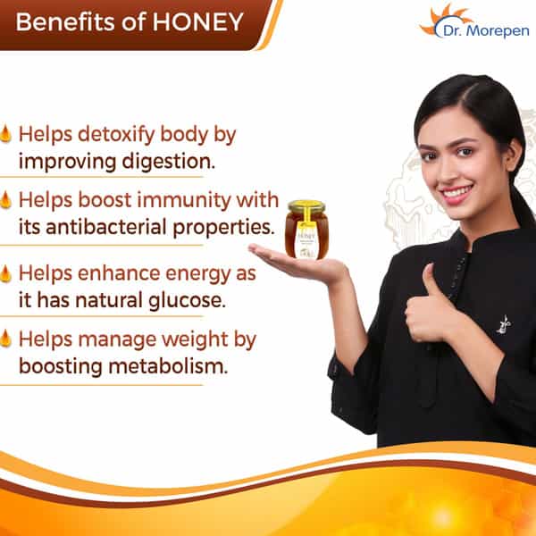 Dr. Morepen Natural & Pure Nmr Tested Honey- 250G & Tulsi Green Tea - 25Bags- Immunity Booster Kit