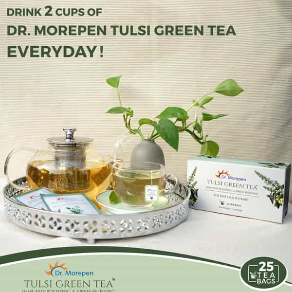 Dr. Morepen Natural & Pure Nmr Tested Honey- 250G & Tulsi Green Tea - 25Bags- Immunity Booster Kit