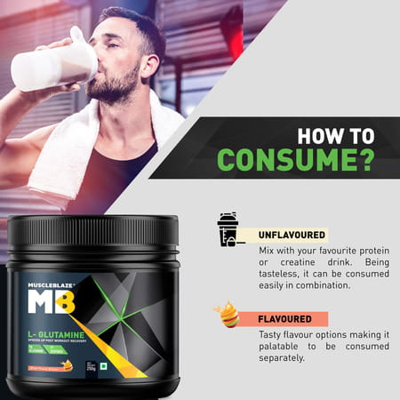 Muscleblaze L-Glutamine (Fruit Punch) 250 Gm
