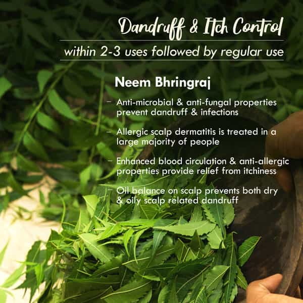 Nat Habit Neem Bhringraj Fresh Hair Mask Anti-Dandruff | Itch Control & Frizzy Hair Treatment (40G)