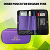Outer Woods Insulin Cooler Bag With 2 Ice Gel Packs | 6+ Hrs Cooling | Insulin Travel Pouch - Purple