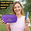 Outer Woods Insulin Cooler Bag With 2 Ice Gel Packs | 6+ Hrs Cooling | Insulin Travel Pouch - Purple