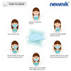 Newnik Disposable 3 Ply Face Mask Blue