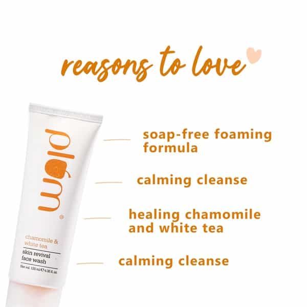 Plum Chamomile & White Tea Skin Revival Face Wash- 120 Ml