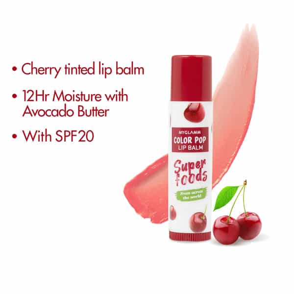 Myglamm Color Pop Lip Balm-Cherry