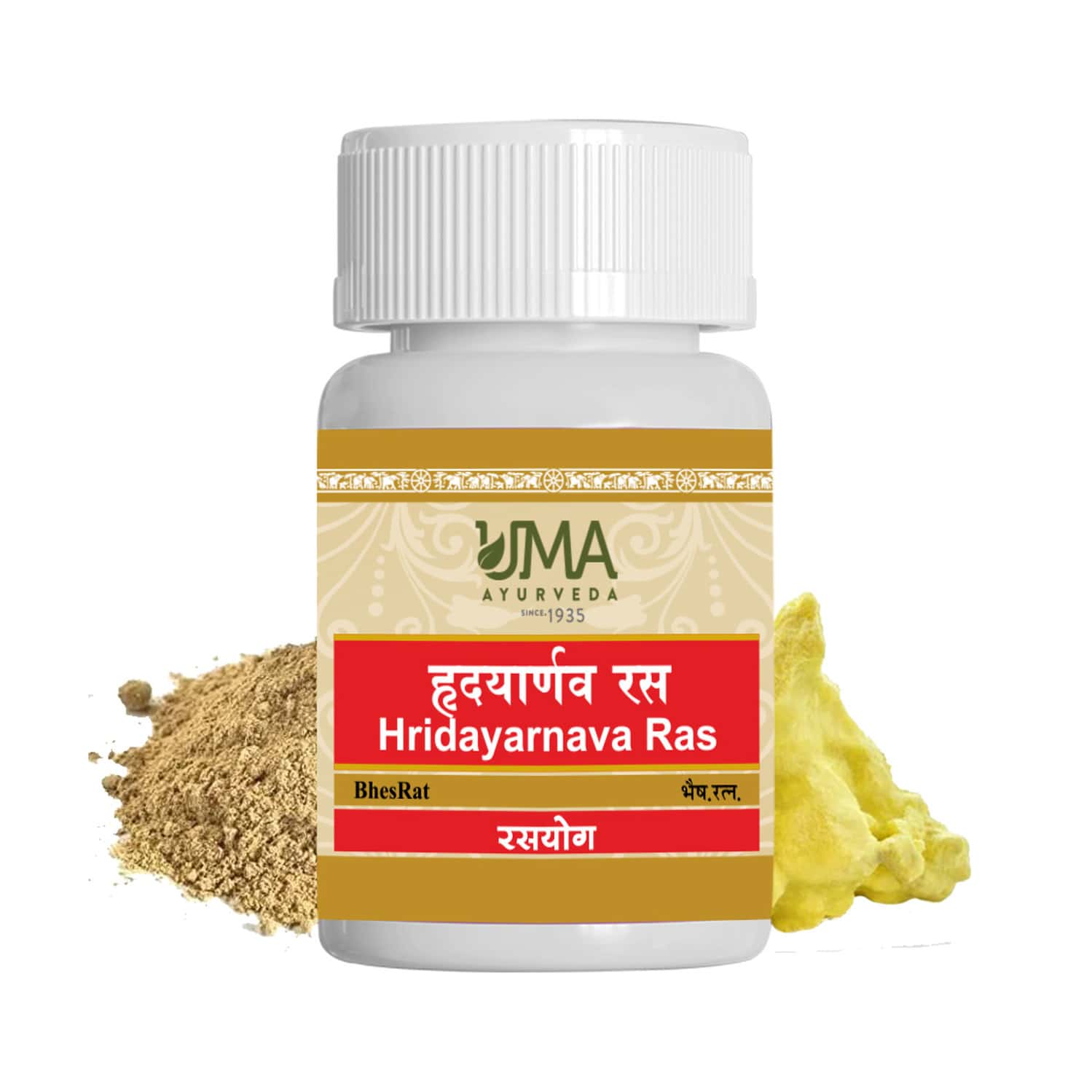 Uma Ayurveda Hridayarnava Ras Ayurvedic Tablets 80 Tab