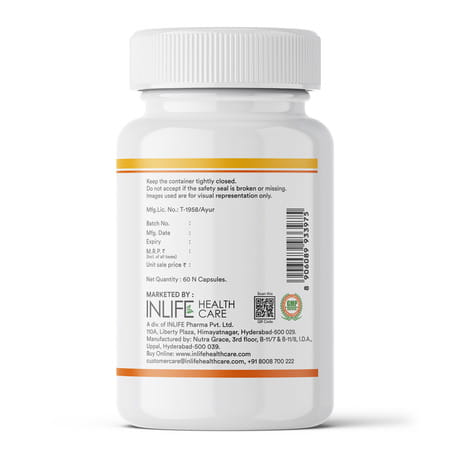 Inlife Pumpkin Seed Oil Capsules | Extra Virgin Cold Pressed Pure Oil | 60 Vegetarian Capsules