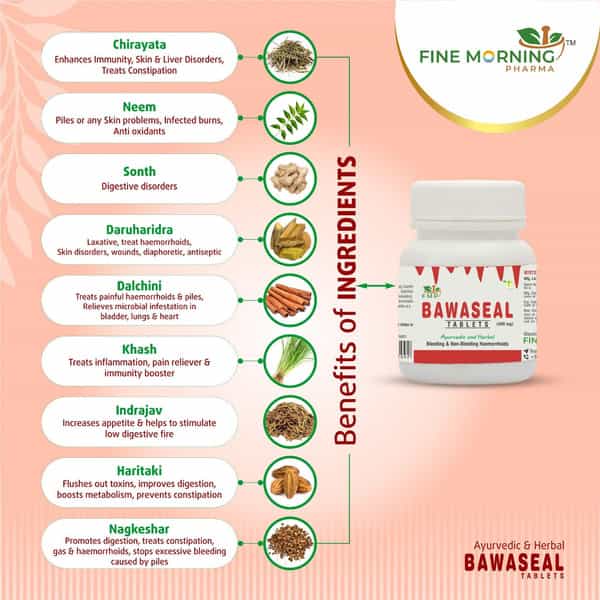Fine Morning Pharma Ayurvedic Bawaseal Tablets (Pack Of 2)