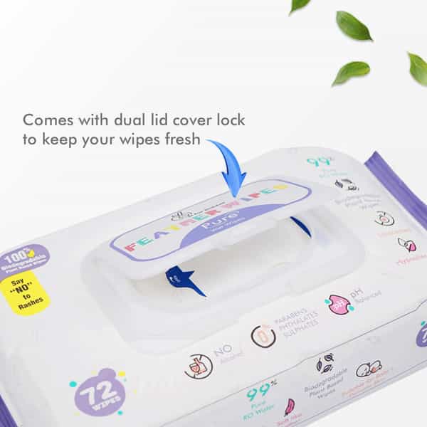 R For Rabbit Feather Pure Baby Wipes (Combo Of 4)
