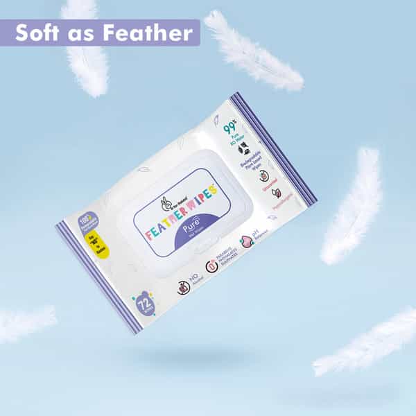 R For Rabbit Feather Pure Baby Wipes (Combo Of 4)