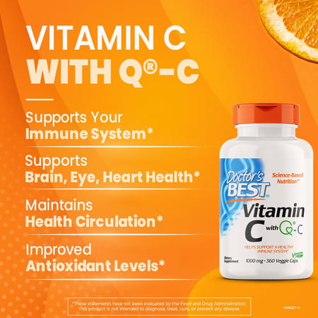 Doctor's Best Vitamin C 1000Mg Capsules | 360 Count