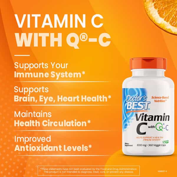 Doctor's Best Vitamin C 1000Mg Capsules | 360 Count