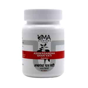 Uma Ayurveda Ashwagandha Ghan Vati Ayurvedic Tablets 80 Tab