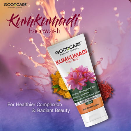 Goodcare Kumkumadi Facewash 100ml | Ayurvedic Brightening & Nourishing Face Cleanser