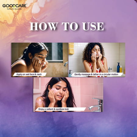 Goodcare Kumkumadi Facewash 100ml | Ayurvedic Brightening & Nourishing Face Cleanser