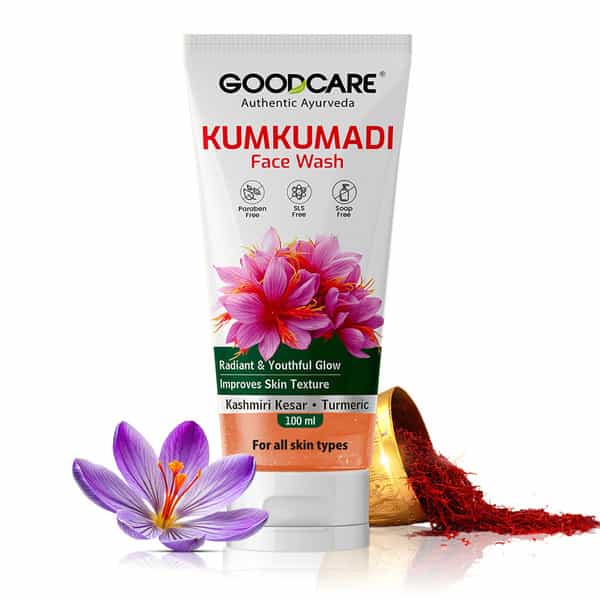Goodcare Kumkumadi Facewash 100Ml | Ayurvedic Brightening & Nourishing Face Cleanser