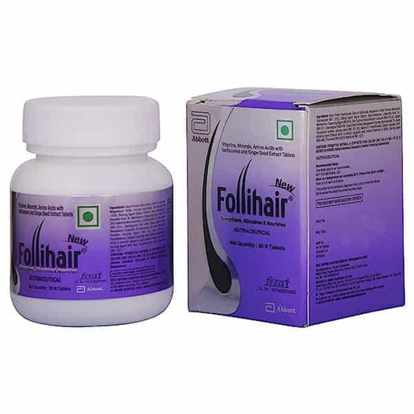 Abbott New Follihair Biotin Amino Acids Vitamins (2*30 No) (2 X 30 Tablets)