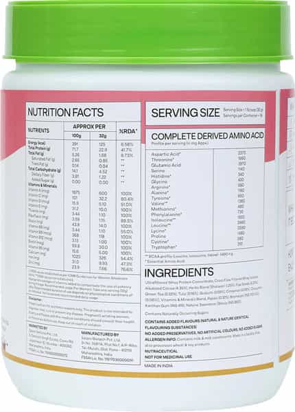 Oziva Protein & Herbs Women Protein With Multivitamins | Better Metabolism Skin Hair | Mango - 500G