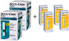 Accu-Chek Active 100 (50x2) Test Strips + 4 Pack Of Softclix Lancet 25 Combikit