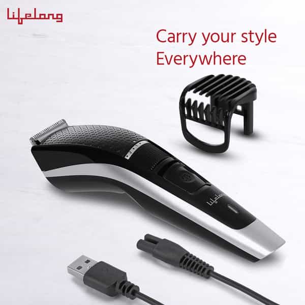 Lifelong Alpha Pro Beard Llpcm19 Trimmer For Men 90 Min Run-Time Cord-Cordless Use