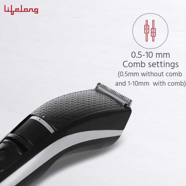 Lifelong Alpha Pro Beard Llpcm19 Trimmer For Men 90 Min Run-Time Cord-Cordless Use