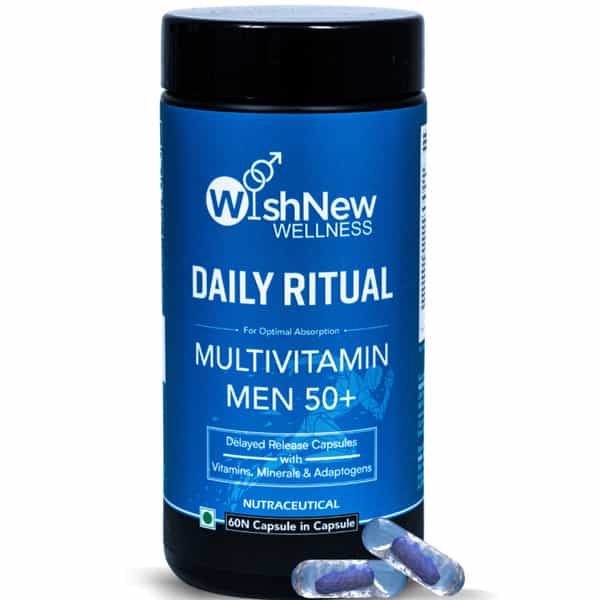 Wishnew Wellness Senior Men's Multivitamin 50+: Heart Health | Vision | Joint Support