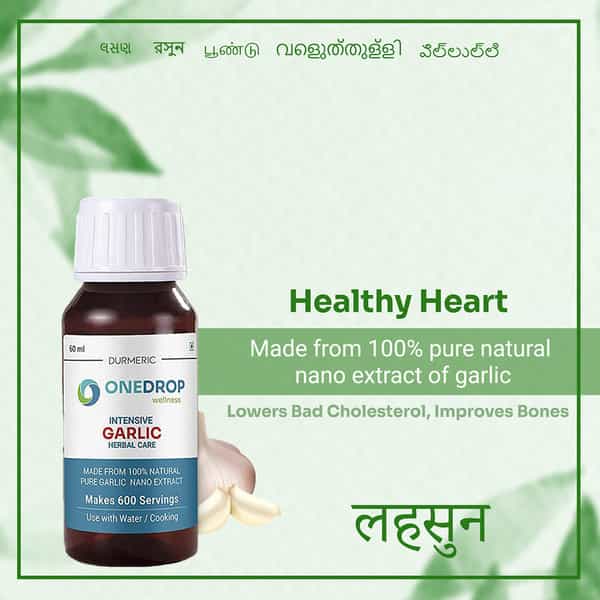 Durmeric Onedrop Garlic Oil - 60Ml