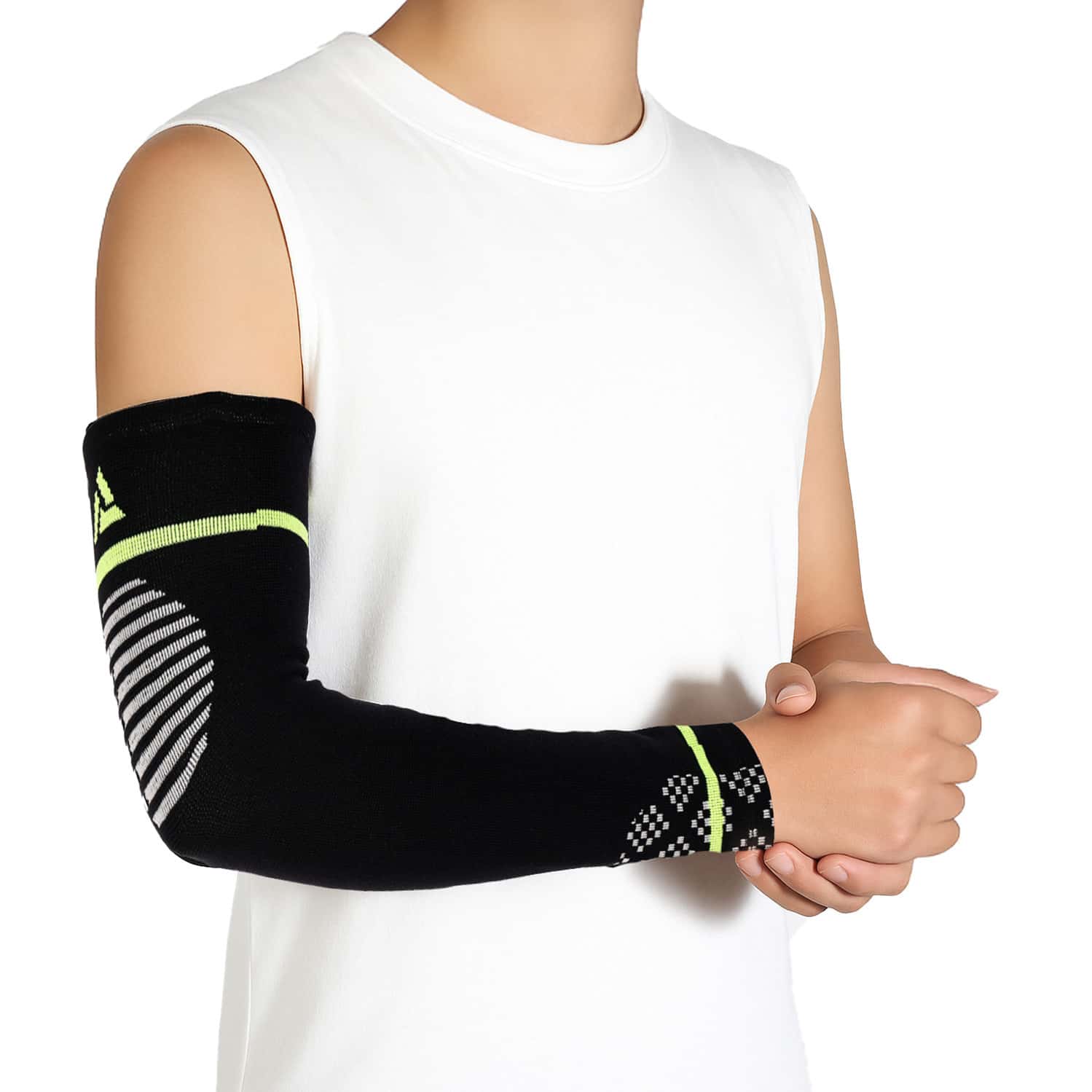 Actifit Full Arm Sleeve | Compression & Uv Protection | L Size | Multicolor | 1 Pack