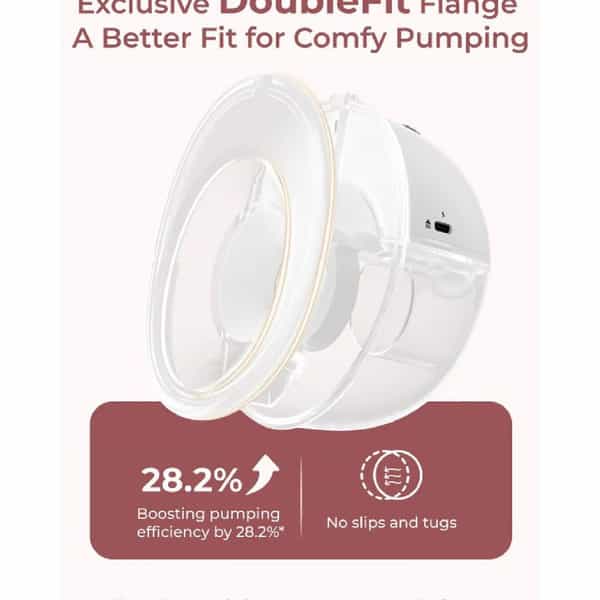 Momcozy Wearable Breast Pump M5 Smart Grey Double Pack