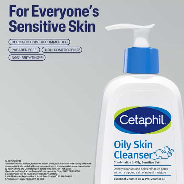 Cetaphil Oily Skin Cleanser | Combination To Oily & Sensitive Skin | 236 Ml