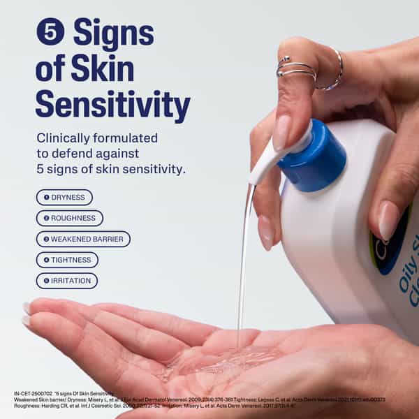 Cetaphil Oily Skin Cleanser | Combination To Oily & Sensitive Skin | 236 Ml