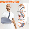 Vissco Arm Pouch Sling (Mild Support)| Provides Support To The Shoulder & Arm - Medium(Grey)