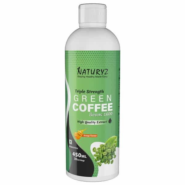 Naturyz Triple Strength Green Coffee Fat Burner & Weight Loss Supplement (Orange Flavour) (450 Ml)