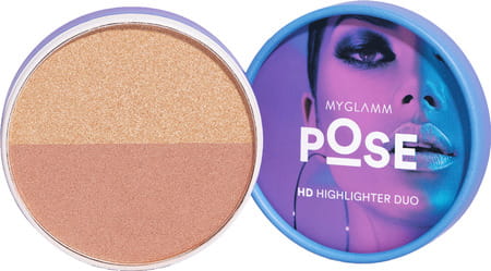Myglamm Pose Hd Highlighter Duo-Champagne | Rose Gold
