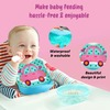 Baby Story Waterproof Baby Bib With Food Catching Pocket (Blue)