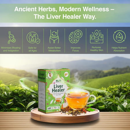 Jeena Sikho Liver Healer Ayurvedic Tea | Natural Herbal Tea Liver Support | Herbal Tea |60 Sachets