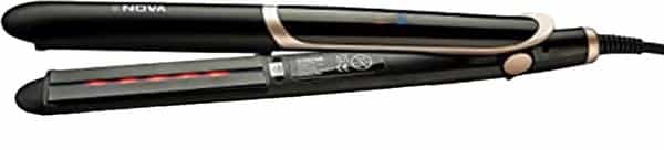 Nova Nhs 889 Proffesional Temperature Control Hair Straightner For Women (Black)