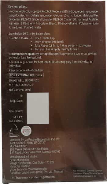 Redenser Hair Growth Serum 60 Ml