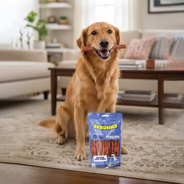 Scrummy Marbled Duck Strips Dog Treats | 70 G