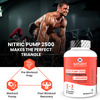 Naturyz Nitric Oxide Pump 2500 L-Arginine Citrulline Caffeine For Pre-Workout & Stamina - 90 Tablets