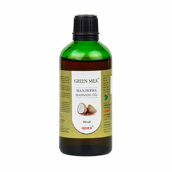 Green Milk Manjistha Massage Oil | For Even-Toned & Nourished Skin | 90 Ml